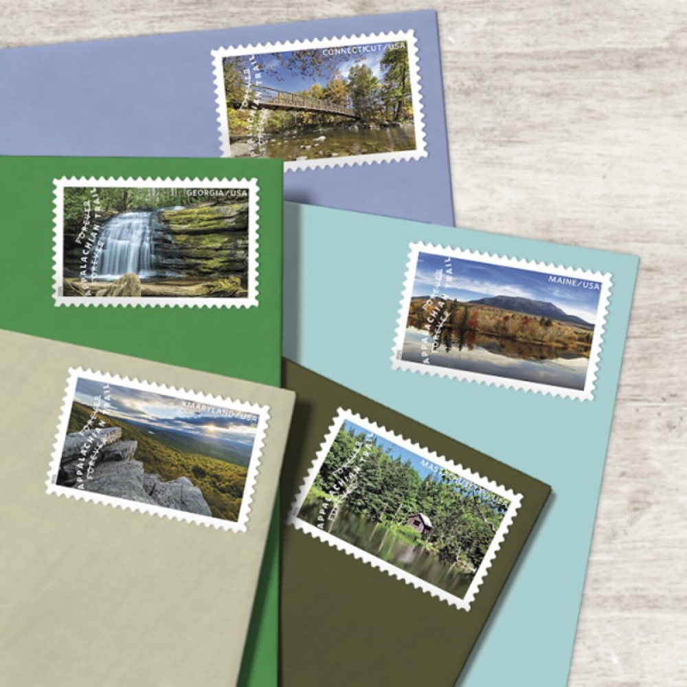 (2025) The Appalachian Trail Forever Stamps, Sheet of 15 | Multiple Stamp Designs
